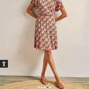 Boden Flutter Sleeve Jersey dress 8R